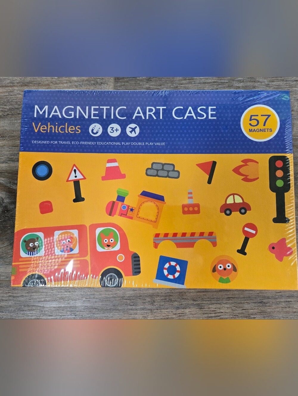 Magnetic Art Case - Vehicles Play Set